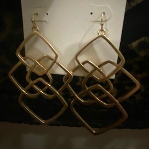 Gold earrings